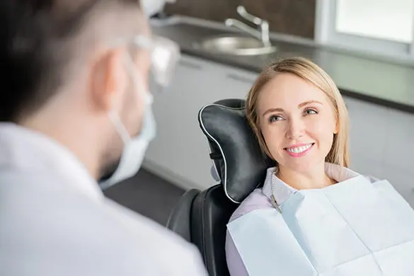 woman at the dentist