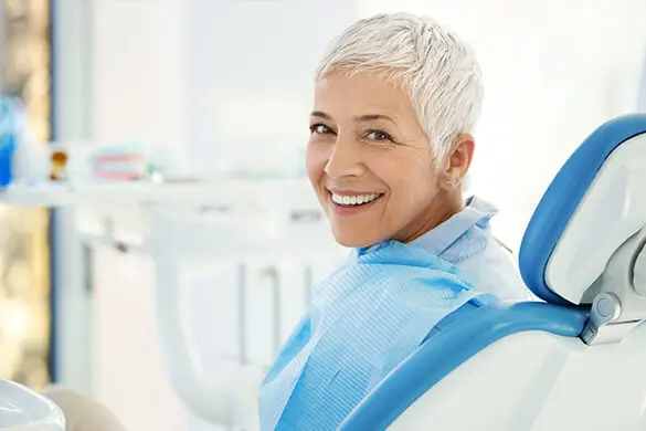 woman at the dentist