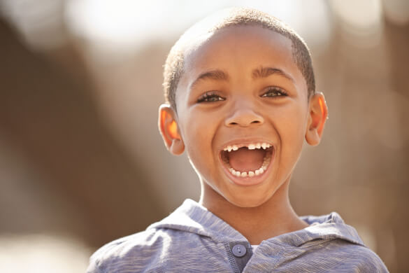 happy young boy